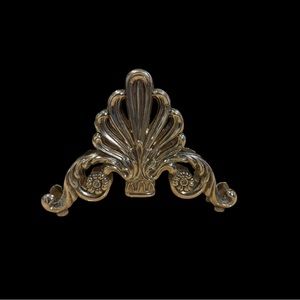 Vintage Ornate Silver Metal Knife Holder  Hollywood Regency Kitchen Decor